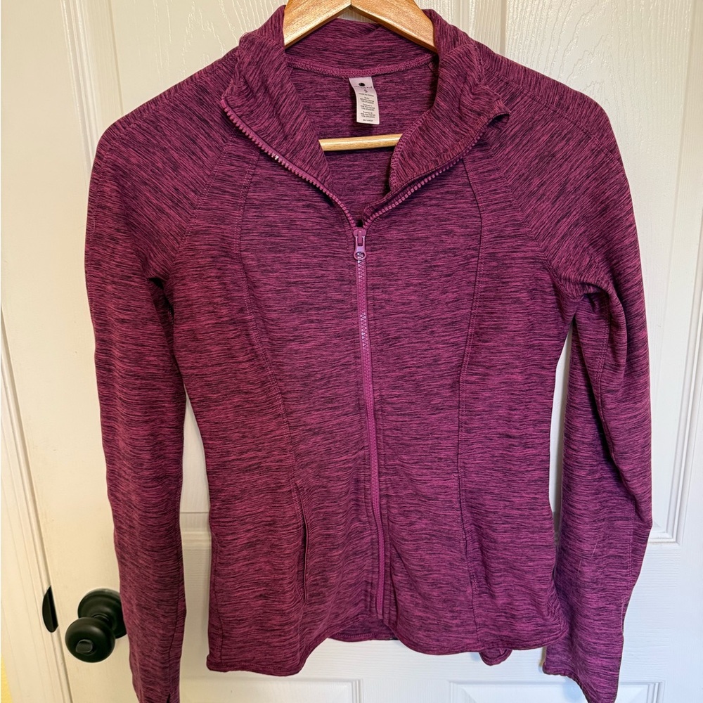 Yogalicious Purple Fitted Zip-Up Hoodie